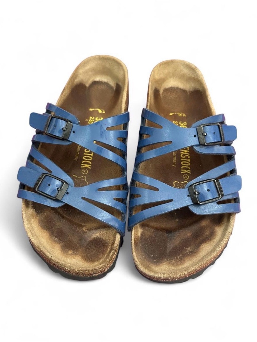 Birkenstock Sandals in a fun blue women's 5